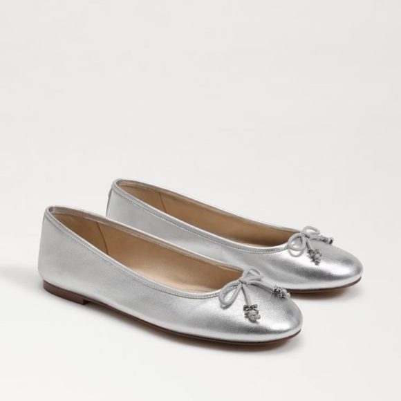 Sam Edelman Shoes - Sam Edelman Felicia Luxe Ballet Flats Silver size 7.5